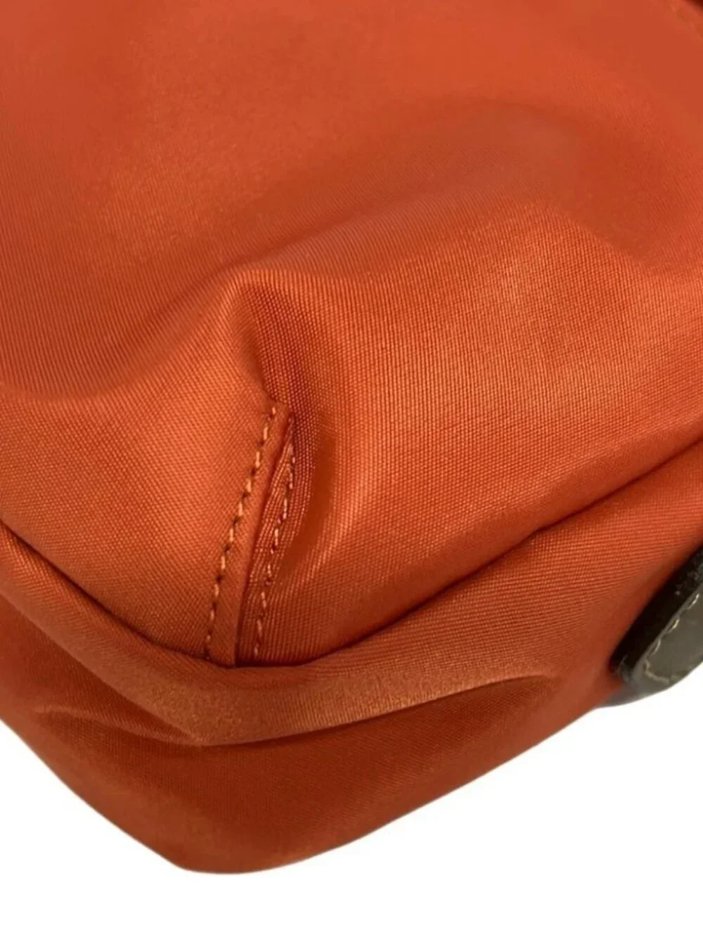 MACKINTOSH PHILOSOPHY Orange Dark Brown Nylon Shoulder Bag